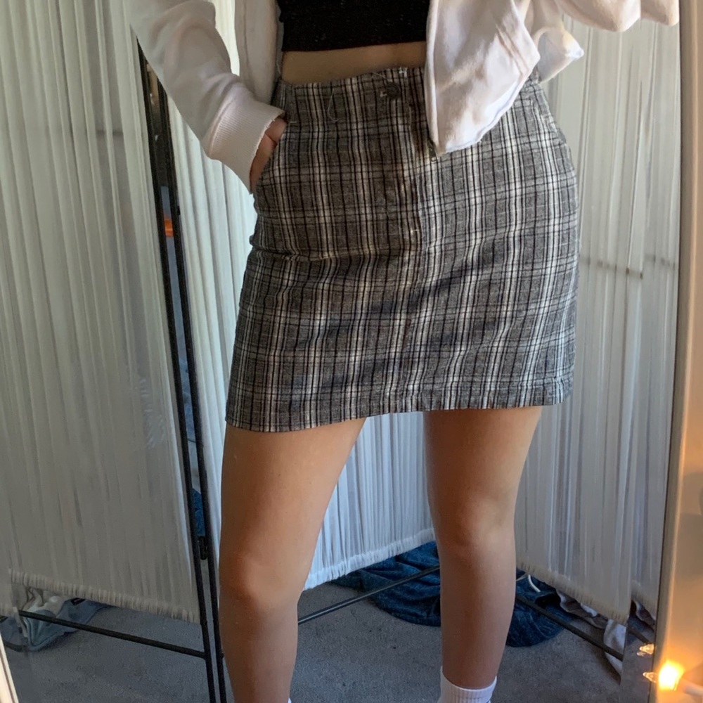 hollister plaid skirt